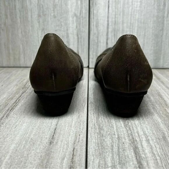 Abeo Nellie Brown Leather Mary Jane Pumps Heels Comfort Shoes Womens Size 9.5 - Picture 6 of 10